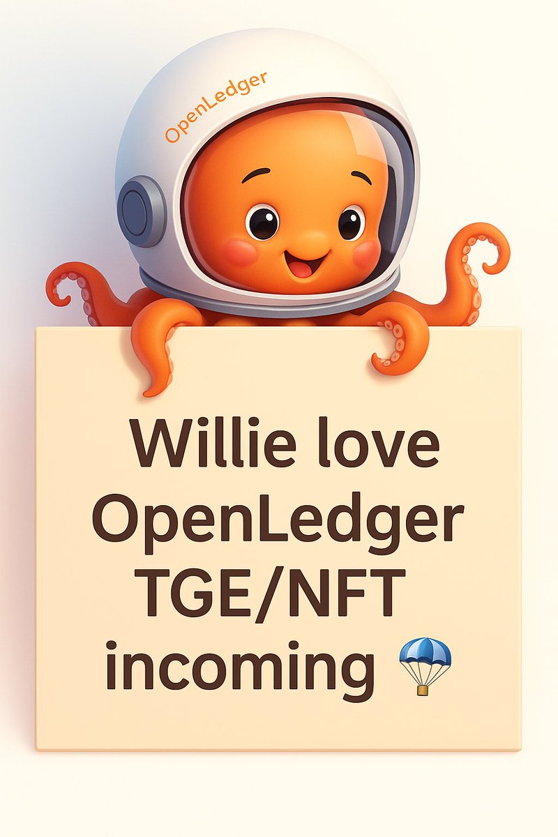 Dr. Willie 威力👨⚕️🦷 (@willie_dentist) on Twitter photo . <a href="/OpenledgerHQ/">Openledger</a>
Willie please just tell me what Openledger is...
you've been posting a lot and here's what it is ⬇️
Openledger is the AI Blockchain, unlocking liquidity to monetise data, models and agents.- in other words, AI that value your contribution and let you earn money . <a href="/OpenledgerHQ/">Openledger</a>
Willie please just tell me what Openledger is...
you've been posting a lot and here's what it is ⬇️
Openledger is the AI Blockchain, unlocking liquidity to monetise data, models and agents.- in other words, AI that value your contribution and let you earn money