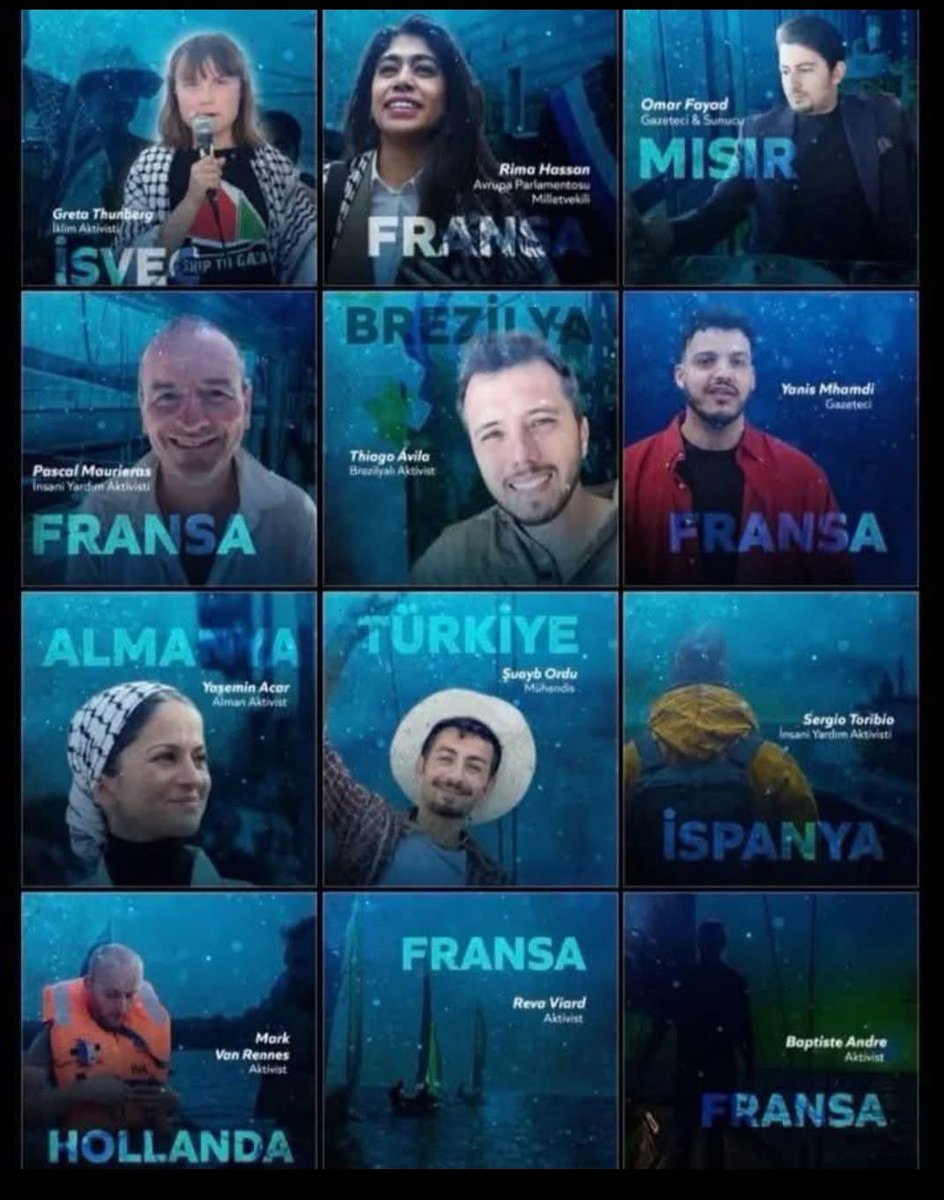 "Biz o gün..
12 atlı..
Dev gibi..
bir orduyu yendik"

İşgal,zulüm,katliam..
kaybedecek..
İnsanlık,vicdan ve..
merhamet kazanacak..

Yolunuz açık olsun..
İnsanlığın yüz akları..

#WeAreMadleen 🇯🇴🇹🇷
#FreePalestine 🇯🇴🇹🇷