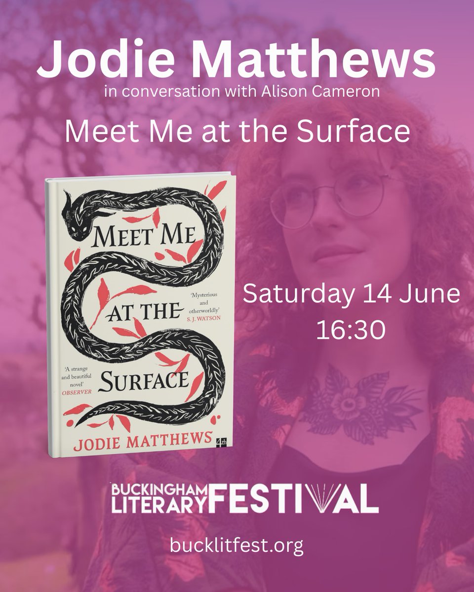 Buckingham Literary Festival (@bucklitfest) on Twitter photo 🌊 Queer love, Cornish myth & haunting secrets…
Join debut author <a href="/JodieRMatthews/">Jodie Rhian Matthews</a> at #BuckLitFest next week as she explores her acclaimed novel, Meet Me at the Surface, with Alison Cameron.
🗓️ 4:30pm, Sat 14 June
📍 <a href="/UniOfBuckingham/">The University of Buckingham</a>
👉 Tickets: bucklitfest.littleboxoffice.com/events/109056 🌊 Queer love, Cornish myth & haunting secrets…
Join debut author <a href="/JodieRMatthews/">Jodie Rhian Matthews</a> at #BuckLitFest next week as she explores her acclaimed novel, Meet Me at the Surface, with Alison Cameron.
🗓️ 4:30pm, Sat 14 June
📍 <a href="/UniOfBuckingham/">The University of Buckingham</a>
👉 Tickets: bucklitfest.littleboxoffice.com/events/109056