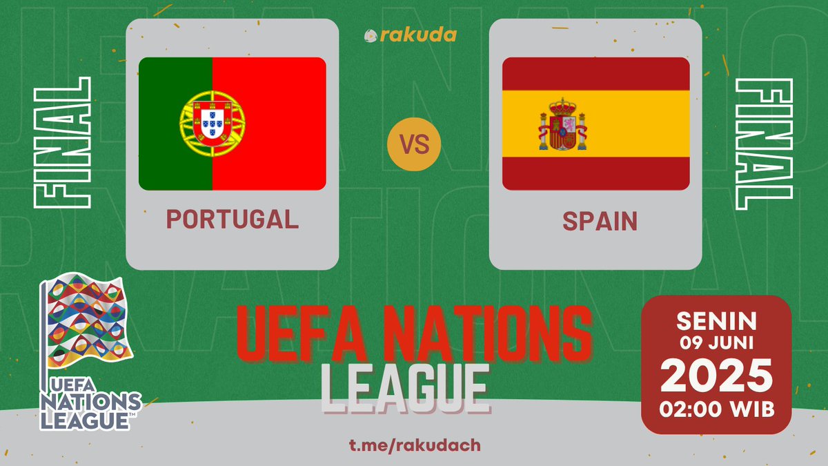 RkdaLol's tweet photo. FINAL UEFA Nations League
PORTUGAL vs SPAIN

Link Streaming Free: 
https://t.co/JNjtThMnuX https://t.co/GerMJFVSiu