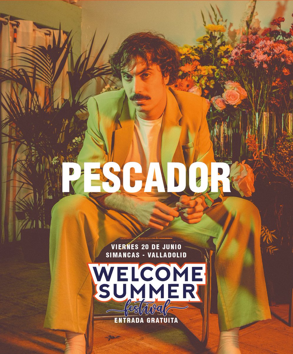 🎸 PESCADOR estará el viernes 20 de junio en el Welcome Summer Festival en La Baruva, el chiringuito de Simancas.
✨De ser guitarra de Ángel Stanich y Rubén Pozo a su primer LP “Querido Altamirano”.
Pop, emoción y mucha trayectoria sobre el escenario. ¡No te lo pierdas! 🌊🎶