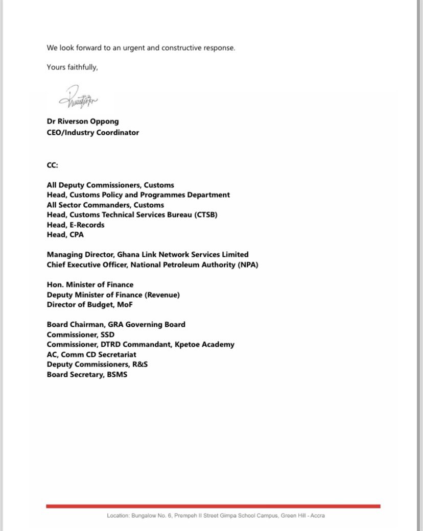 GHS1, ILITRE: Chamber of Oil Marketing Companies rejects government’s directive to begin implementation of the dumsor levy tomorrow, Monday. 

In a strong worded statement, the chamber says it is operationally unfeasible to implement the “ambush” levy.

#AnyThingGhana
