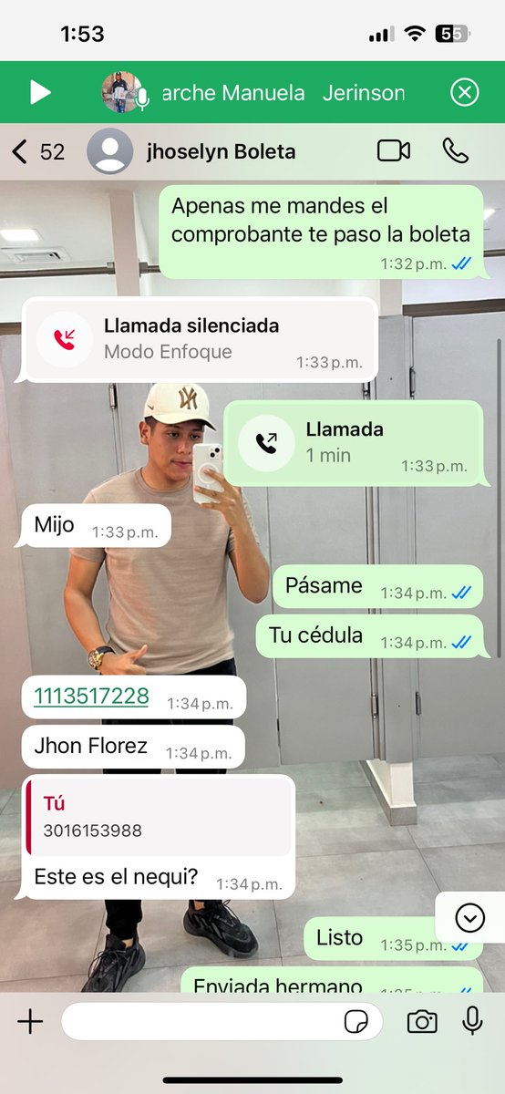 AndresDonado18's tweet photo. ESTÁ PERSONA JHON FLÓREZ CON CÉDULA 1113517228 ME ACABA DE ESTAFAR!!
POR FAVOR RET PARA DIFUNDIR Y QUE NADIE MÁS CAIGA.
BOLETA PARA PARTIDO JUNIOR VS MEDELLÍN HOY 6:15pm 
@Elburrointel @juniorlpr1924 #VamosJunior https://t.co/zYxuuMxx3n