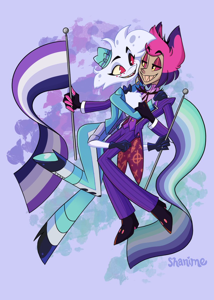 PRIDE BOYS😗🎉

#hazbinhotel #hazbinhotelfanart #alastor #angeldust #radiodust