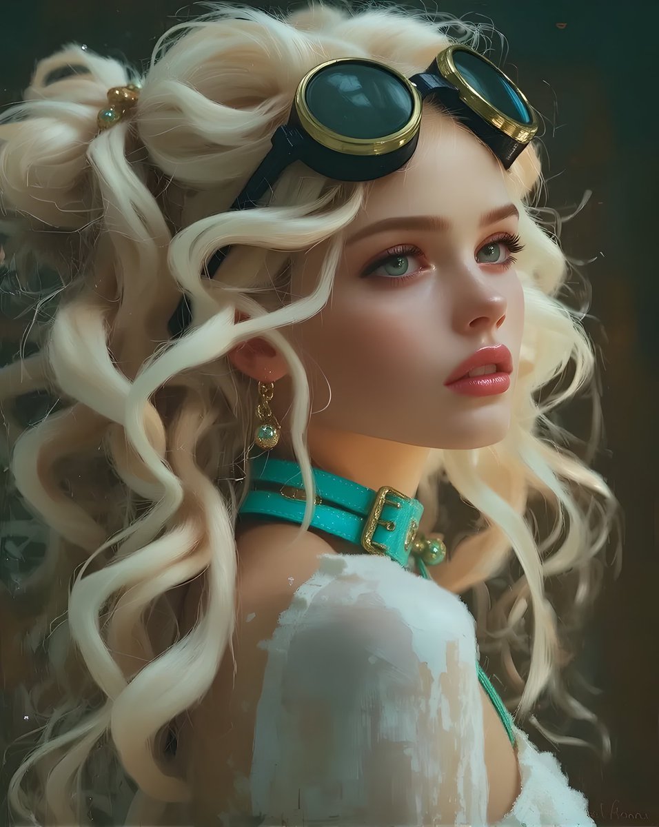 L4STD4ZE's tweet image. 🔥 BOOM! Dazzling curls light up a steampunk vibe! 🚀   

QT your Curly Hair 
#Curls