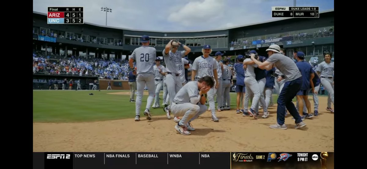 🔥 Us UP <a href="/ArizonaBaseball/">Arizona Baseball</a> ‼️ Omaha Bound 🙌🏽 <a href="/ArizonaTrack/">Arizona Track & Field/Cross Country</a> Will be supporting from Eugene, OR @ #NCAATF Champs. Good Vibes All Around #BearDown #GoCats