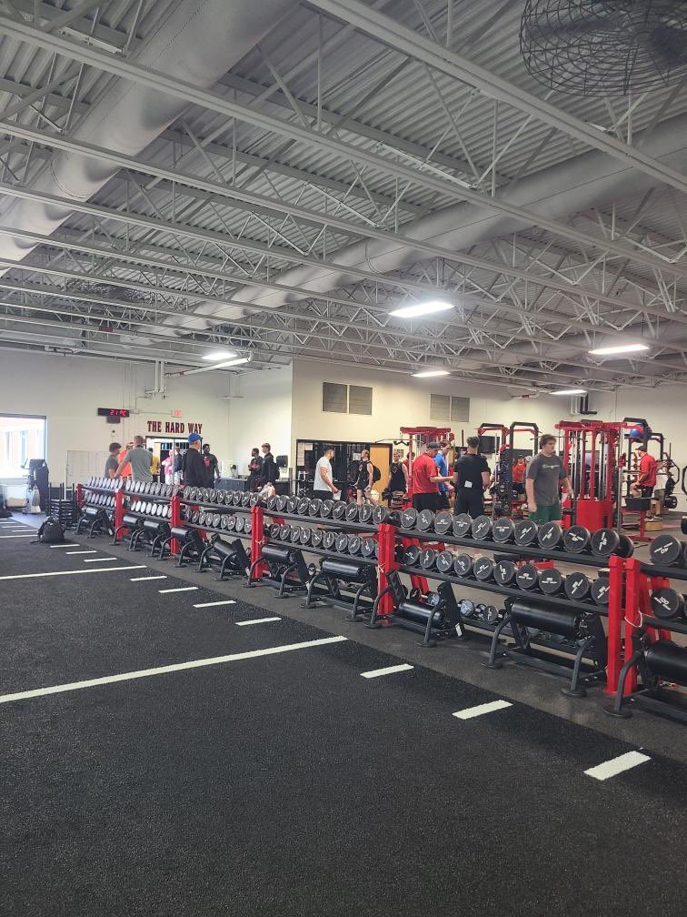 Great workout and competition at the NIU OL/DL camp!