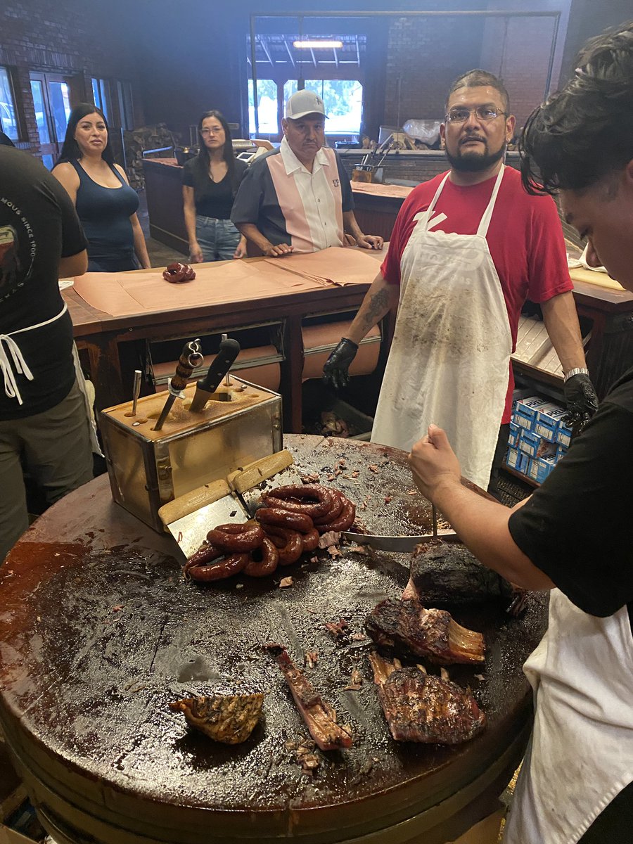 If you can’t be a big time coach, #BeABigCoach…👊

You’ve got to be #EastTexasTough to eat like this voracious staff just did, only to go out and coach your tail off for a blazing hot 3 hour football camp! Meat sweats are in our future 🥵