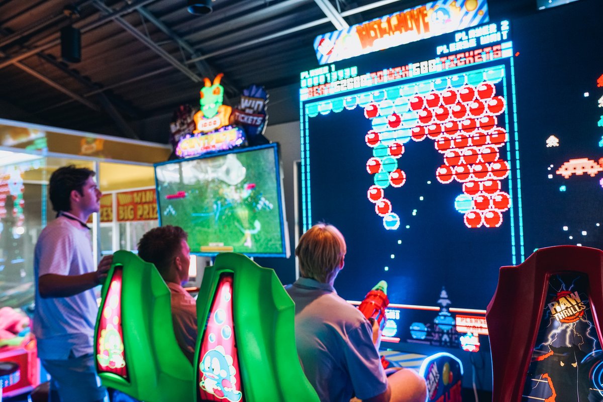 Level up your day at the Arcade at OWA! 🕹️ Whatever your style, you'll find fun—classic, high-energy, and everything in between. Rain or shine, the fun never stops!

Learn more: visitowa.com/entertainment/….