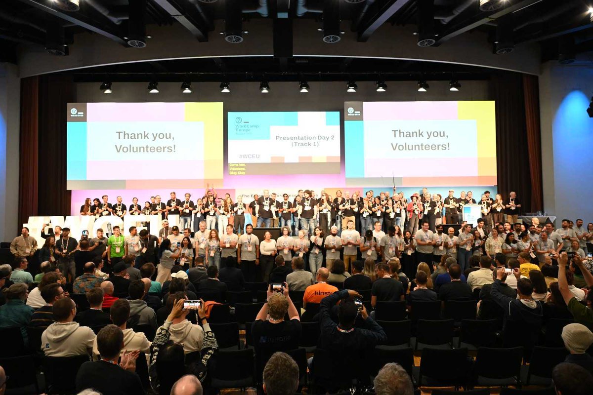 A special thank you to the organisers of this year's WordCamp Europe. Your support has made this an amazing start to the summer for the WordPress community. europe.wordcamp.org/2025/organiser…
