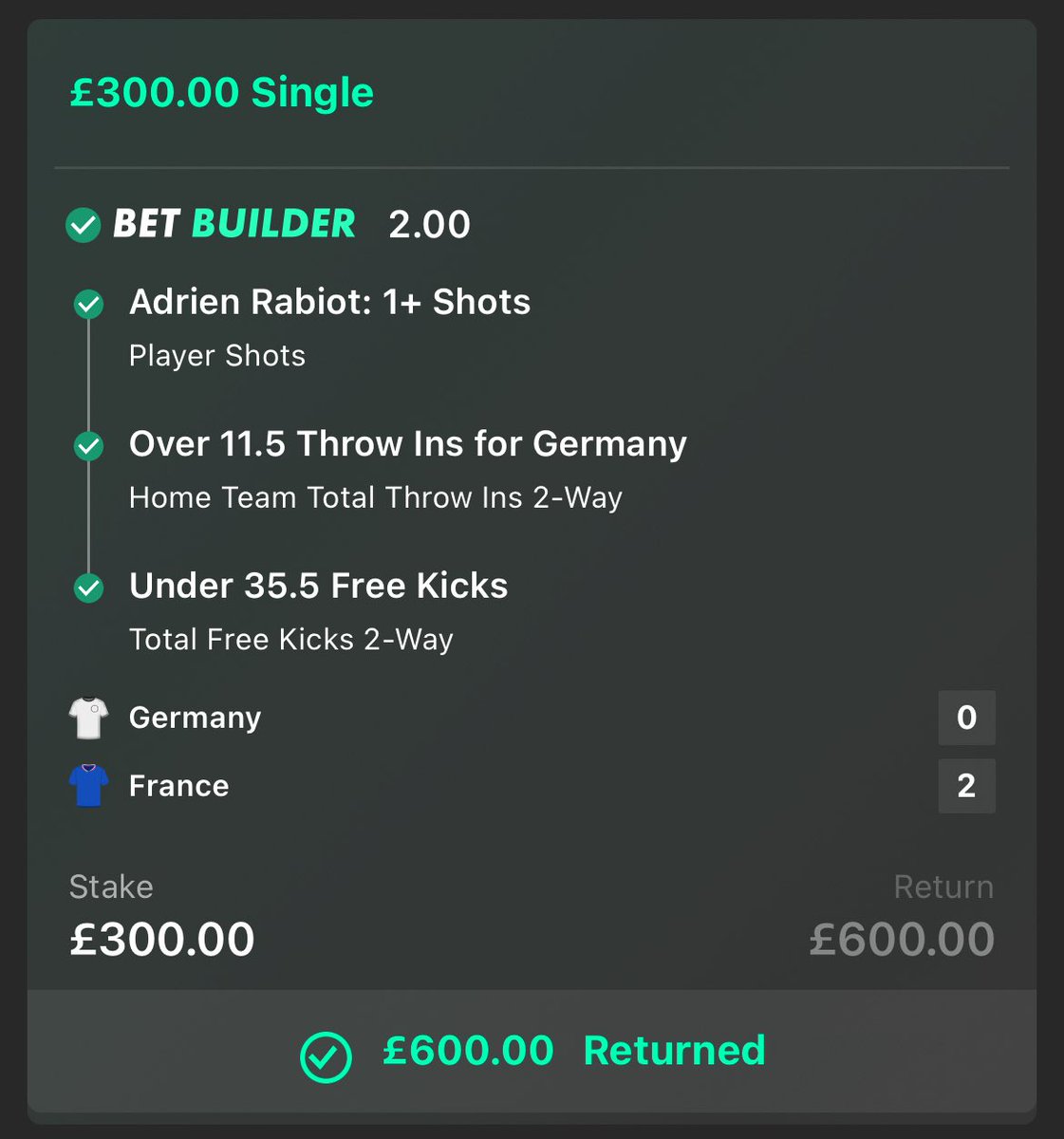 Nice and easy VIP win as well 😎