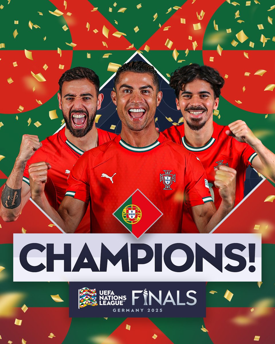 SPORTSpaceHD's tweet image. 🚨 البرتغال 🇵🇹 تتوج بلقب دوري الأمم الأوروبية بتجاوزها حاملة اللقب إسبانيا بركلات الترجيح بعد نهاية الوقتين الأصلي والإضافي بالتعادل 2 - 2

🥶🤯♥️