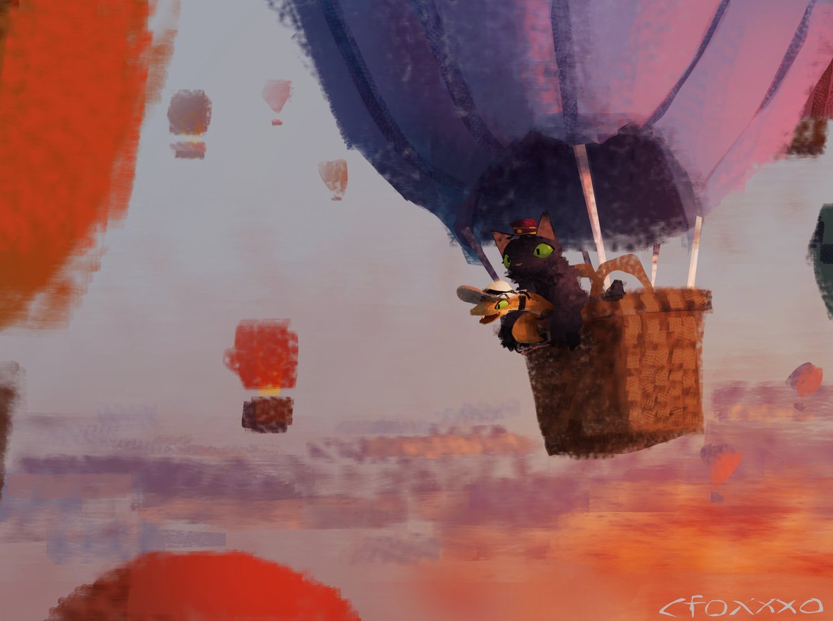 cfoxxxo's tweet image. #furryart
Beyond the clouds