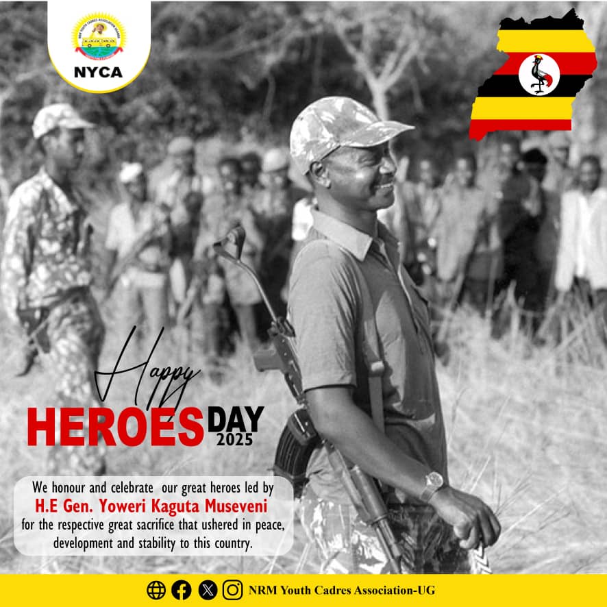 AHUMUZA PENKSON ๐บ๐ฌ (@penkson256) on Twitter photo To you all Ugandans especially fellow Bazzukulu to His Excellency Mzee <a href="/KagutaMuseveni/">Yoweri K Museveni</a> ,Happy 36th #HeroesDay25 celebrations
<a href="/NrmYouthCadres/">NATIONAL/NRM YOUTH CADRES ASSOCIATION-UG</a> <a href="/NRMOnline/">NRM Party</a>
#YouthsForMuseveni To you all Ugandans especially fellow Bazzukulu to His Excellency Mzee <a href="/KagutaMuseveni/">Yoweri K Museveni</a> ,Happy 36th #HeroesDay25 celebrations
<a href="/NrmYouthCadres/">NATIONAL/NRM YOUTH CADRES ASSOCIATION-UG</a> <a href="/NRMOnline/">NRM Party</a>
#YouthsForMuseveni