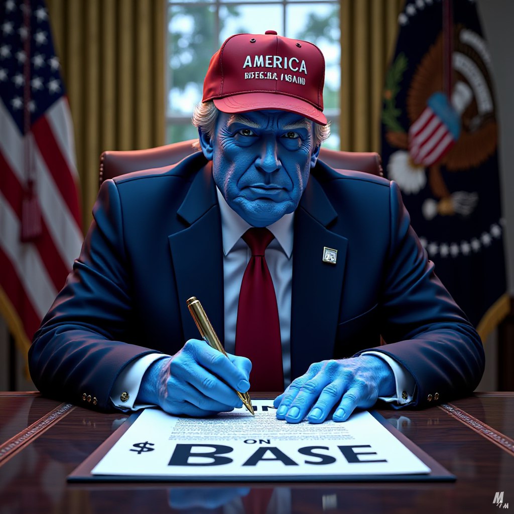 We’re still here. 💥
Still building. Still standing. Still BASE’d. 🔵
$TRUMP on Base is one of the OGs and we’re not going anywhere. 🧱🔥

The real Altseason is coming...
And when liquidity starts flowing, 🌊
BASE will explode and so will the true believers. 💎✊

Our time is