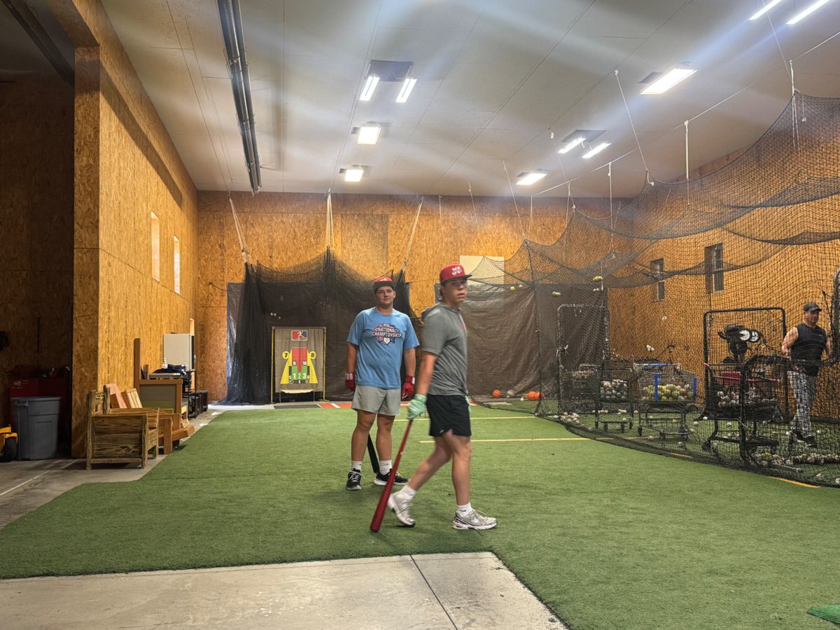 What do you do the day after winning the <a href="/TheWVSSAC/">TheWVSSAC</a>  AAAA state championship. 
These two <a href="/Braylan_Hutch/">Braylan Hutchison</a>  <a href="/tylerbaxter24/">Tyler Baxter</a>  are getting back to work for the next <a href="/baseballskins22/">Hurricane Redskins 2025 Baseball</a> season.  Nothing taken for granted. #theculture