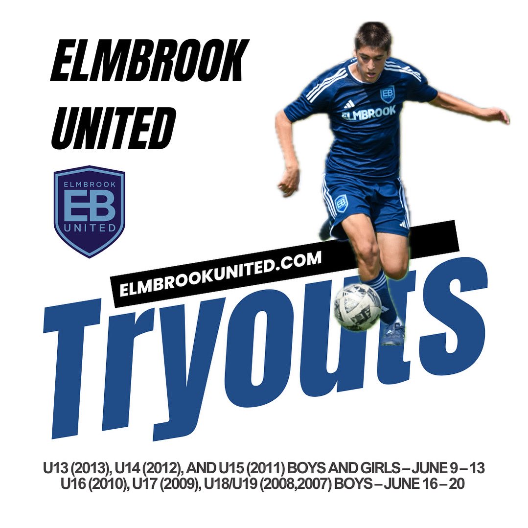 There is still time to register for tryouts! Looking forward to another great season! Go to ElmbrookUnited.com!