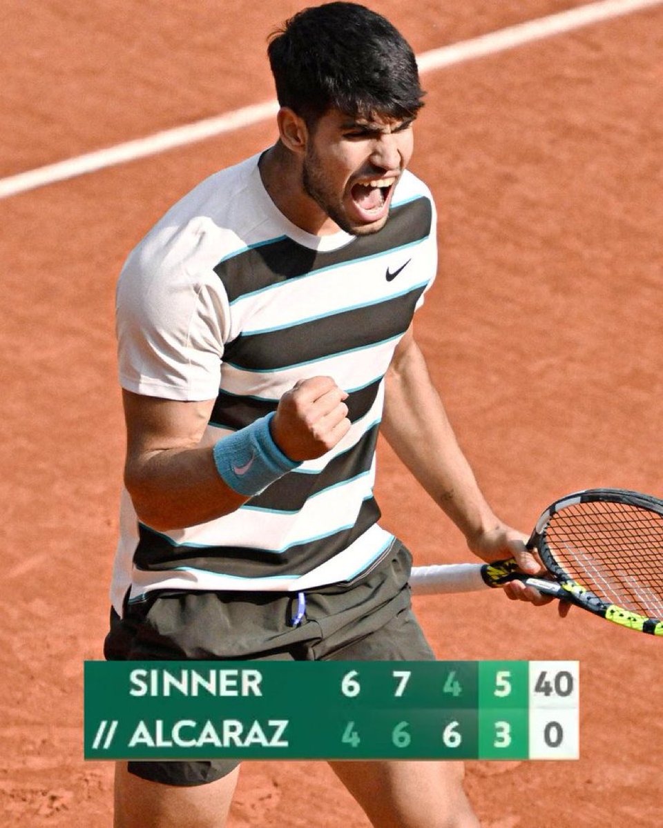 Carlos Alcaraz GANÓ ESTE PARTIDO. Locura total #RolandGarros