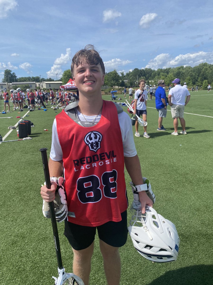 ‘26 Goalie Carter Fields playing with Red Devils Red this weekend in Charlotte.