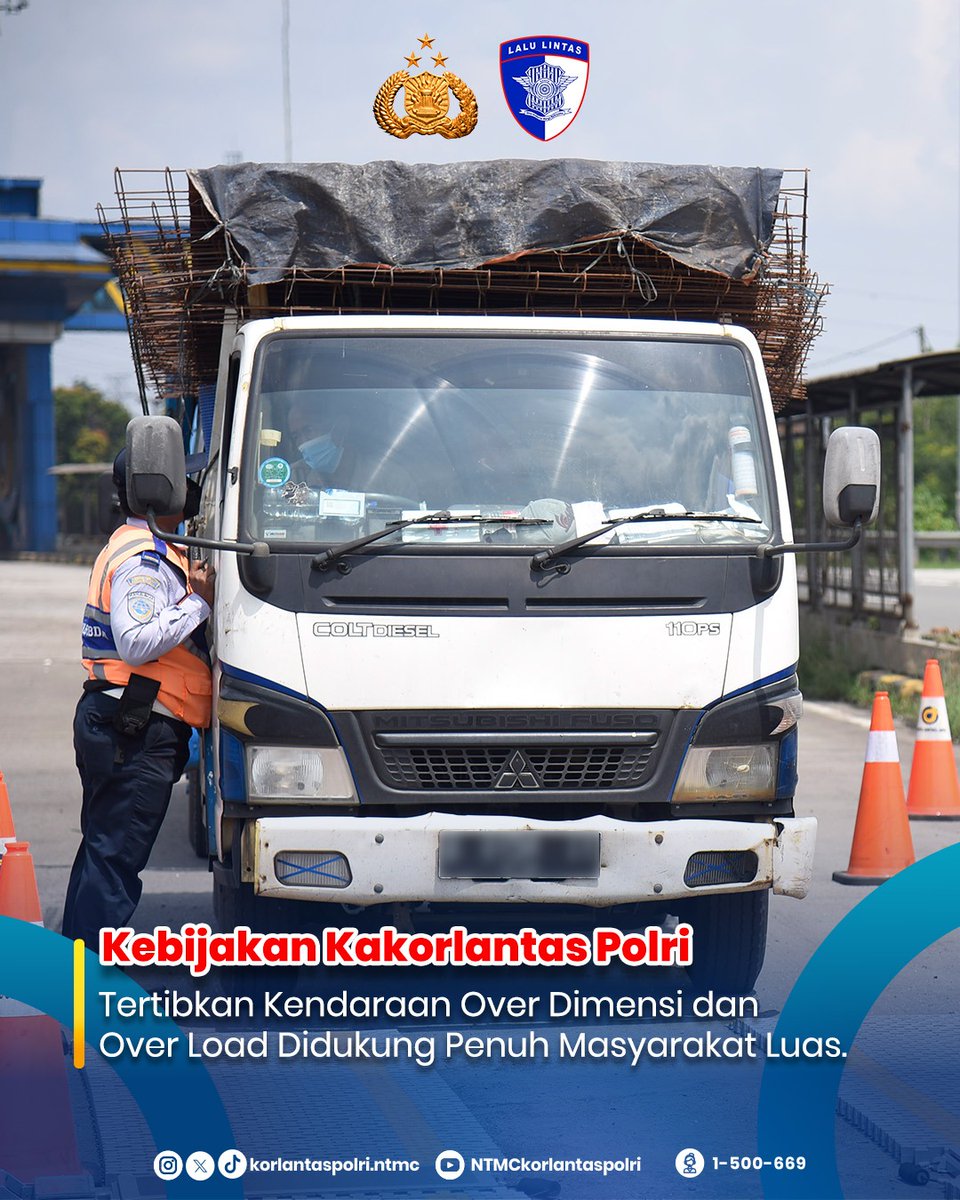 Masyarakat Dukung Korlantas Polri Tertibkan Kendaraan Over Dimensi dan Over Load

KORLANTAS POLRI, Jakarta – Kebijakan Kepala Korps Lalu Lintas (Kakorlantas) Polri, Irjen Pol. Drs. Agus Suryonugroho, S.H., M.Hum., dalam menertibkan kendaraan Over Dimensi dan Over Load mendapat