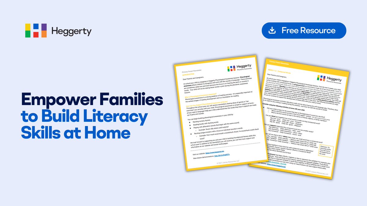 ☀️ Literacy success takes a team—and now, with Summer Support Parent Newsletters in English and Spanish, families can keep the learning going at home all summer long.

Get them here: bit.ly/4iwkonO
