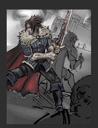 YUREIMANGA's tweet image. two dnd oc against the undead army of #Strahd

Dante, an alcoholic barbarian and old bandit leader for a vampire tyrant  and Orion a soul knife rogue working under the #zhentarim

Both trapped in the land of Barovia  #cos #rkgk #DnD #wip