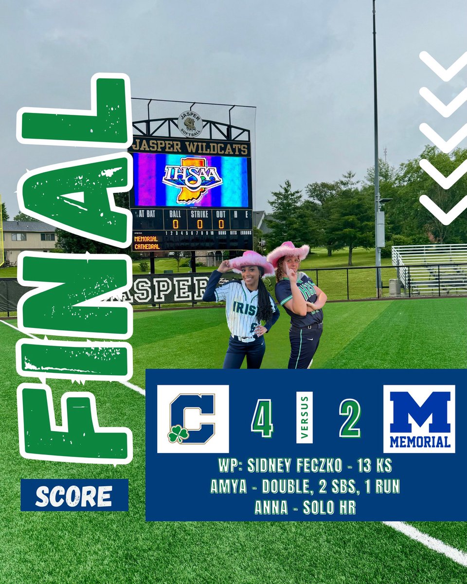 Cathedral Softball (@cathedralsoftb1) on Twitter photo What an unforgettable day! <a href="/_angela3_3/">Angela Valentine</a> ties the game on a passed ball in the bottom of the 4th & <a href="/AmyaGary6/">Amya Gary</a> doubled, stole 3rd base, and scored to take a 3-2 lead. <a href="/anna_moore_06/">Anna Moore</a> capped it off with a solo HR. #statebound What an unforgettable day! <a href="/_angela3_3/">Angela Valentine</a> ties the game on a passed ball in the bottom of the 4th & <a href="/AmyaGary6/">Amya Gary</a> doubled, stole 3rd base, and scored to take a 3-2 lead. <a href="/anna_moore_06/">Anna Moore</a> capped it off with a solo HR. #statebound