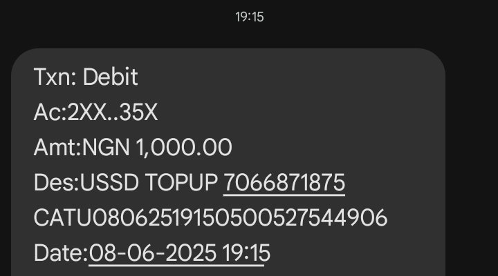 NwajieSuccess's tweet photo. @ruffydfire @UBACares I did a transaction this evening. Bought Mtn airtime, was debited yet haven't seen the airtime. Please I need it rectified ASAP https://t.co/Q9Le7NqSHx