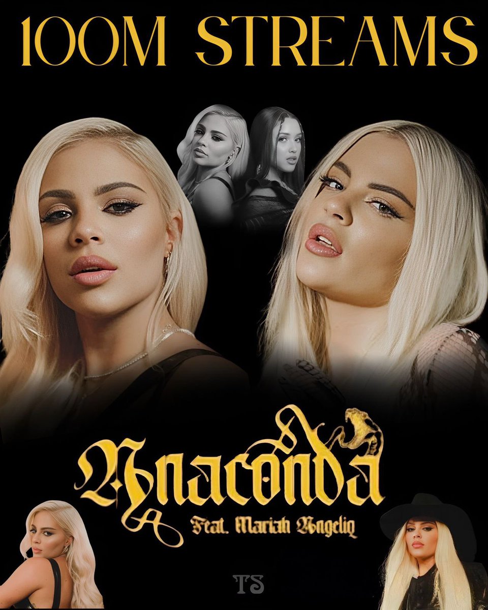 “ANACONDA *o*~~~”, música de Luísa Sonza e Mariah Angeliq, chegou nos 100 MILHÕES de streams no Spotify! 🐍