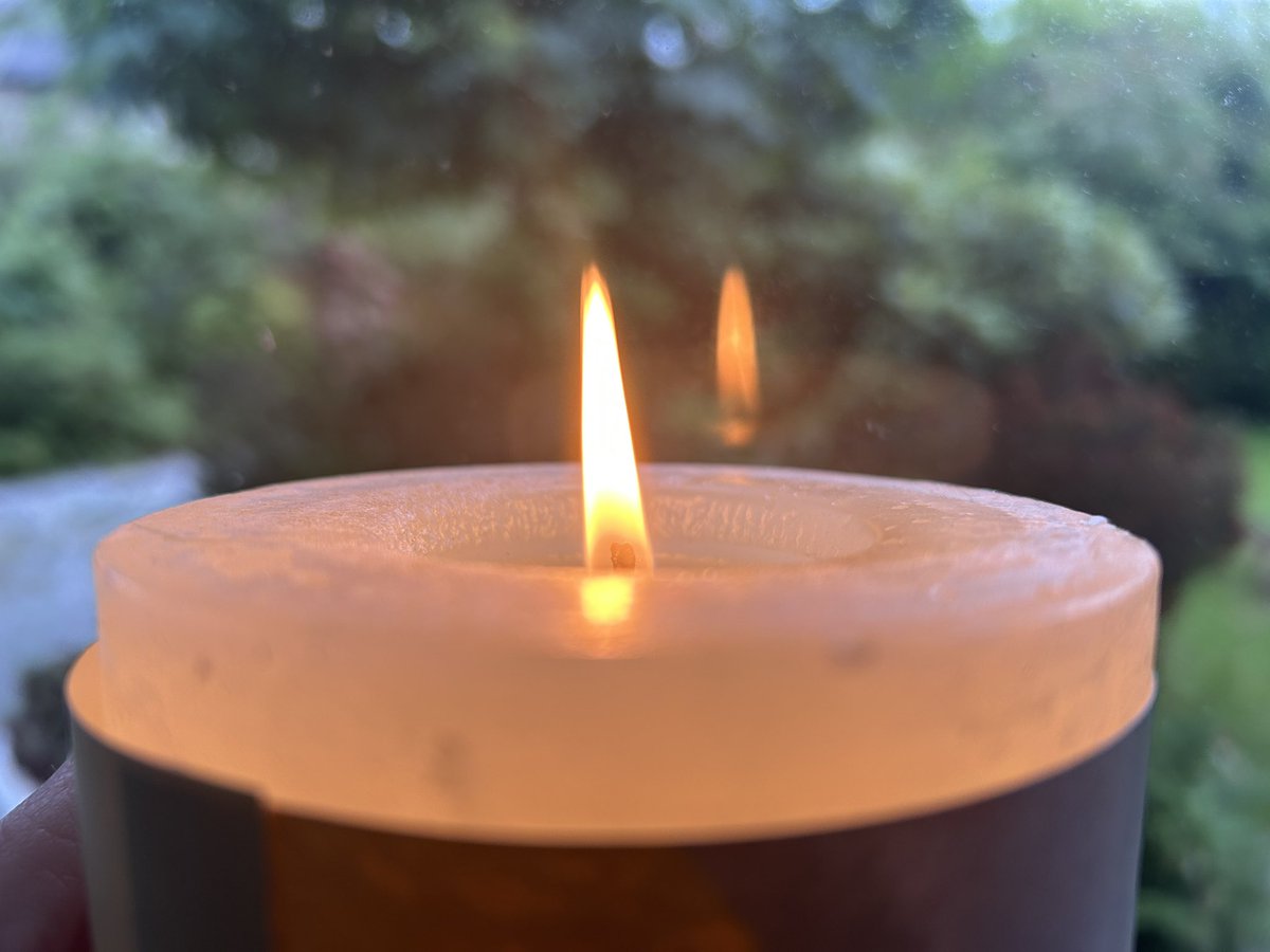 Hello, hope you’re well. Here’s our #Pentecost #candleofhope - it’s burning brightly #candleinthewindow 🙏🙏