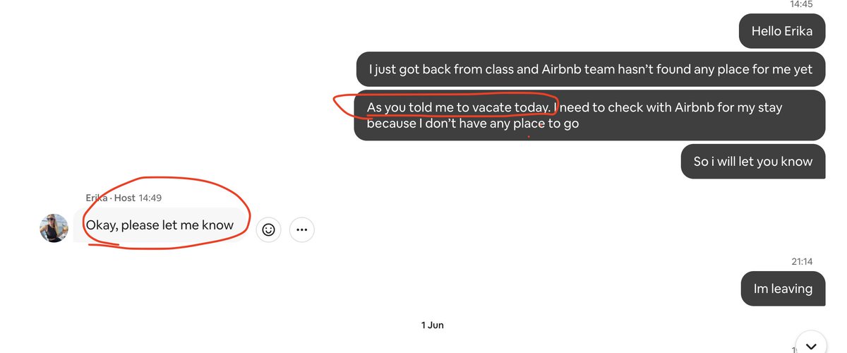 JahnaviPra2752's tweet photo. @Airbnb , Host asked me to vacate 2 weeks early. I left on day 2 &amp; informed you immediately. I asked if I needed to cancel or what, but got radio silence… Now you say the host’s cancellation policy applies? 😡@bchesky
#AirbnbFail #AirbnbAirCover #CustomerServiceFail #BookingScam https://t.co/9DM9lEkM8t