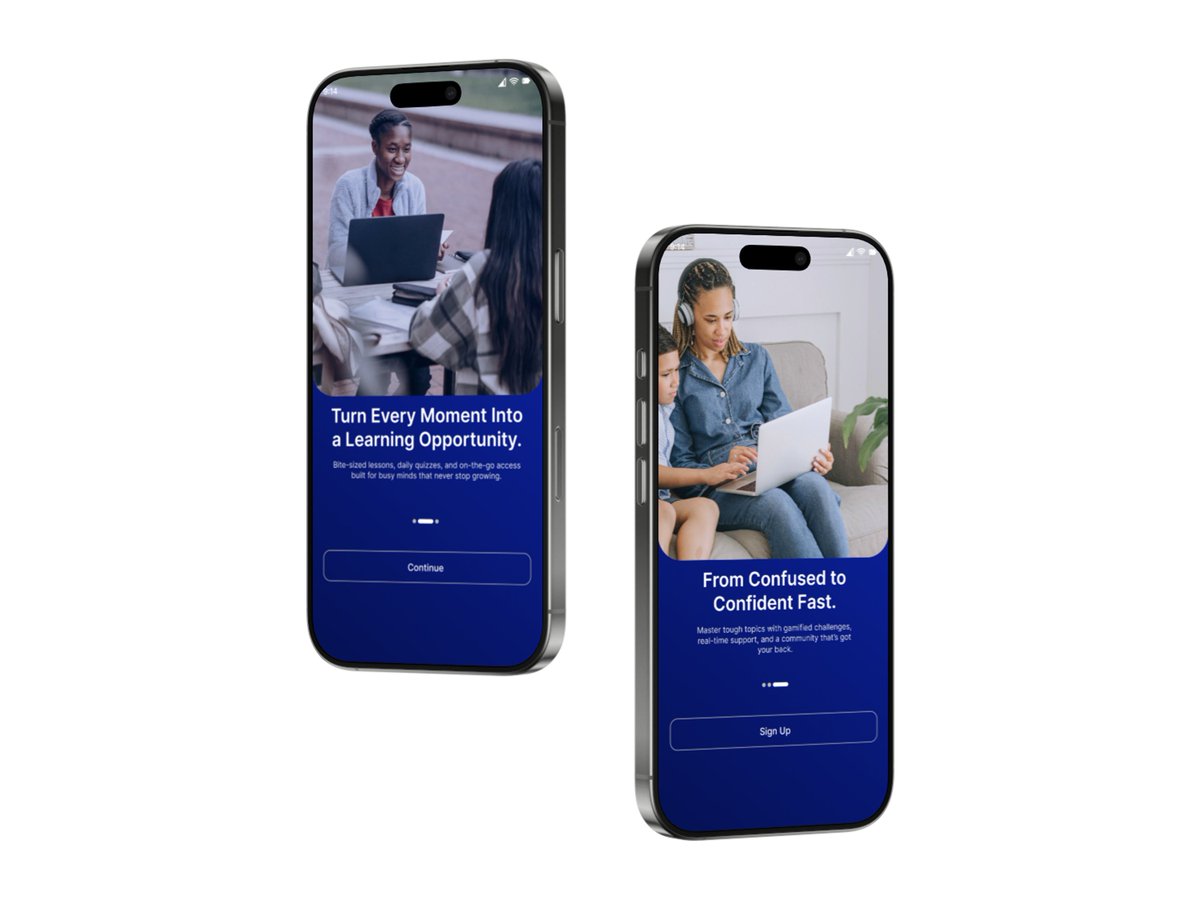 OworobaA's tweet image. Day 23/100 – Onboarding Flow 📱
Designed a 3-screen onboarding for SmartLearn.
🧠 Personalized learning intro
📱 Light, clean screens
🎯 CTA clarity: “Continue” → “Sign Up”
Because first impressions matter.
#100DaysOfDesign #OnboardingUX #MobileDesign