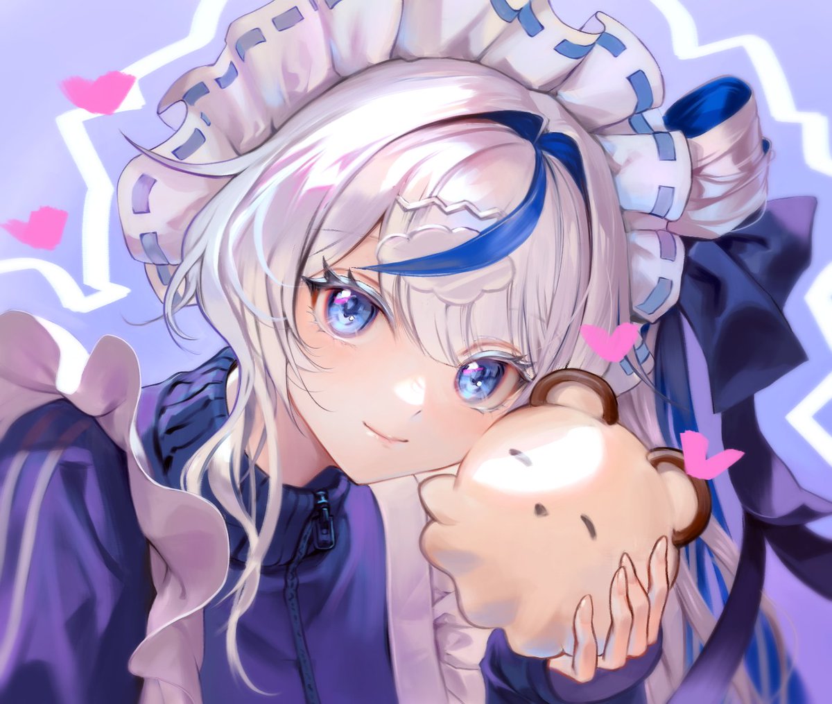 coffeetime_pm's tweet image. #kumorinart 💙💜🎵