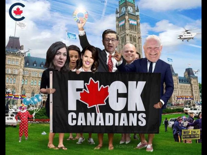 Don't let it happen here! Canada has several traitors, #PierrePoilievre, #DanielleSmith, #DougFord and CBC's #RosieBarton. Don't give these people any oxygen. We call them #MapleMAGA