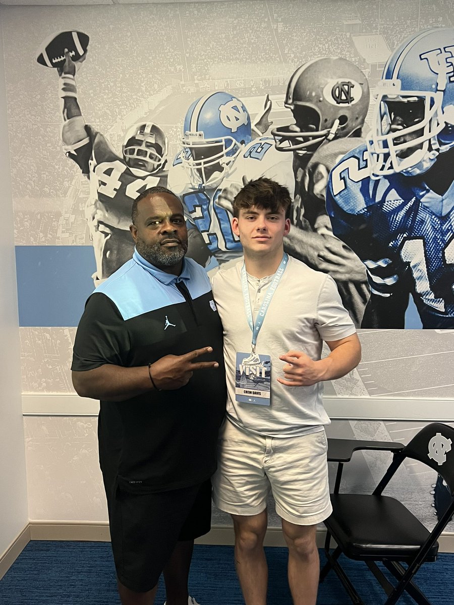 Crew Davis (@crewdavis2) on Twitter photo Had an amazing weekend at UNC for my for my official visit. Everything was better than I could’ve imagined. So proud to be apart of this program!! #goheels <a href="/coachmeans_20/">Natrone Means</a> <a href="/Belichick_B/">Bill Belichick</a> <a href="/uncrecruits1/">Carolina Recruits</a> <a href="/SSN_UNC/">Sidelines - UNC 🐏👣</a> <a href="/UNCFootball/">Carolina Football</a> <a href="/ionafootball/">Iona Prep Football</a> <a href="/Joespags12/">Coach Joe Spagnolo</a> <a href="/247Sports/">247Sports</a> <a href="/Rivals/">Rivals</a> <a href="/mlombardiuncgm/">Michael Lombardi</a> Had an amazing weekend at UNC for my for my official visit. Everything was better than I could’ve imagined. So proud to be apart of this program!! #goheels <a href="/coachmeans_20/">Natrone Means</a> <a href="/Belichick_B/">Bill Belichick</a> <a href="/uncrecruits1/">Carolina Recruits</a> <a href="/SSN_UNC/">Sidelines - UNC 🐏👣</a> <a href="/UNCFootball/">Carolina Football</a> <a href="/ionafootball/">Iona Prep Football</a> <a href="/Joespags12/">Coach Joe Spagnolo</a> <a href="/247Sports/">247Sports</a> <a href="/Rivals/">Rivals</a> <a href="/mlombardiuncgm/">Michael Lombardi</a>