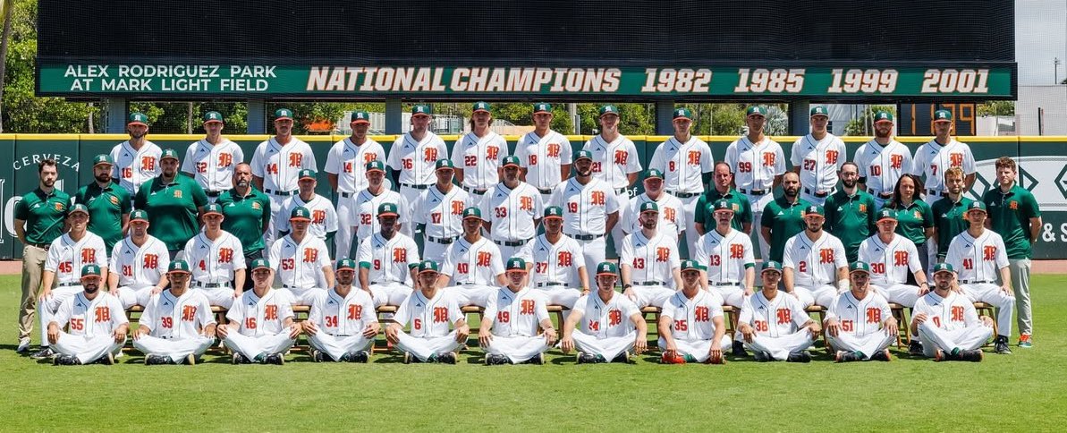 UMSHoF's tweet image. THANK 🙌 to the 2025 CANES ⚾️ Team for giving Us a FUN and WILD Ride !!!
See 🙌 in Omaha in 2026!!!
@CanesBaseball
@MiamiHurricanes
@CWSOmaha