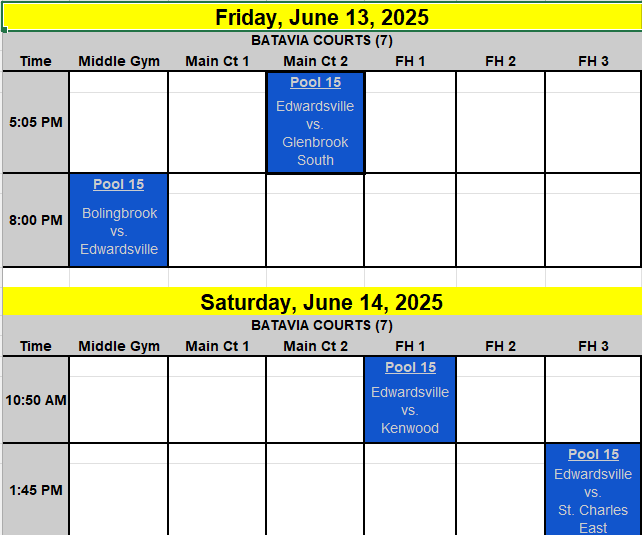 Mia (Amelia) Semith (@miasemith) on Twitter photo Looking forward to competing with my <a href="/EHSBasketball_/">Lady Tiger BB</a> teammates at the <a href="/WCW_NCAA_Live/">Windmill City Weekend Shootout 2025</a> this Friday and Saturday. Here is our schedule.
<a href="/pgh_lisa/">PrepGirlsHoopsLisa</a> <a href="/PGHByron/">Byron Xerxes Livsey</a> <a href="/MasonHAsher/">Mason Asher</a> Looking forward to competing with my <a href="/EHSBasketball_/">Lady Tiger BB</a> teammates at the <a href="/WCW_NCAA_Live/">Windmill City Weekend Shootout 2025</a> this Friday and Saturday. Here is our schedule.
<a href="/pgh_lisa/">PrepGirlsHoopsLisa</a> <a href="/PGHByron/">Byron Xerxes Livsey</a> <a href="/MasonHAsher/">Mason Asher</a>
