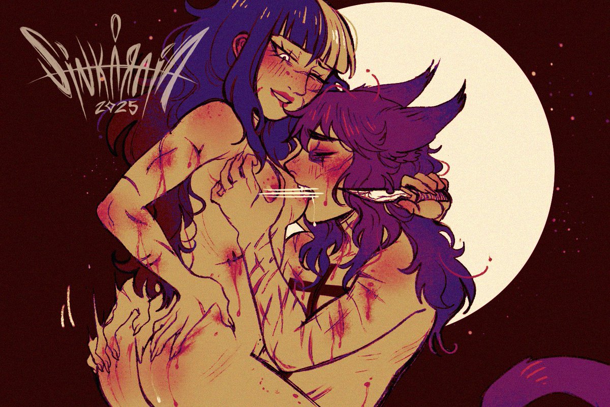 sinkaraia's tweet photo. Lúcifer+Ryan (OCs) comm💜 
cw knifeplay/ blood
full: https://t.co/bqb32oXLV5 https://t.co/wknOCHRLeI