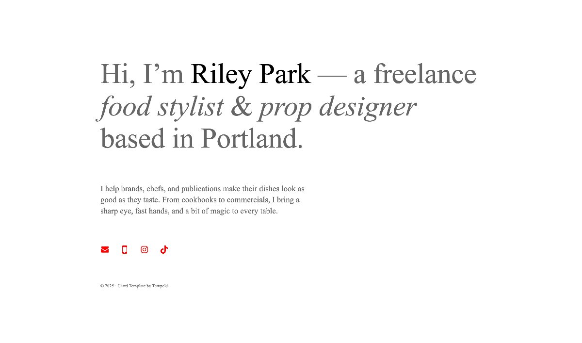 New Carrd template (free download)