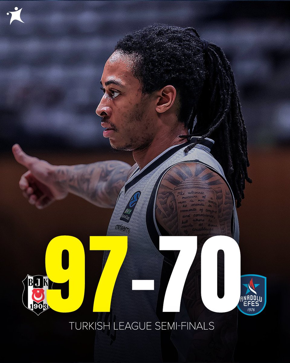 Besiktas DESTROY Anadolu Efes and even the semifinal series in the Turkish League ​🥵​​🦅