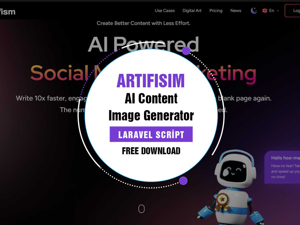 CreoStand0's tweet image. Artifizm AI İçerik &amp;amp; Görsel Laravel Script Ücretsiz İndir birwebdesign.com/artifizm-ai-ic… 

#yapayzeka #artificiallntelligence #laraveltheme #theme #PHP #phpscript