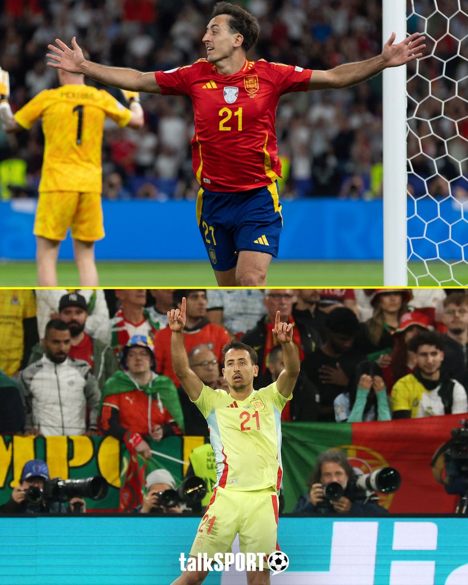 2021 - Scores Spain's only goal in a dramatic Nations League final loss to France. 😓

2024 - Bags the winning goal in the Euros final against England. 🏆

2025 - Puts Spain 2-1 up right before the break in the Nations League final. ⚽

Mikel Oyarzabal loves a cup final goal. 🌟