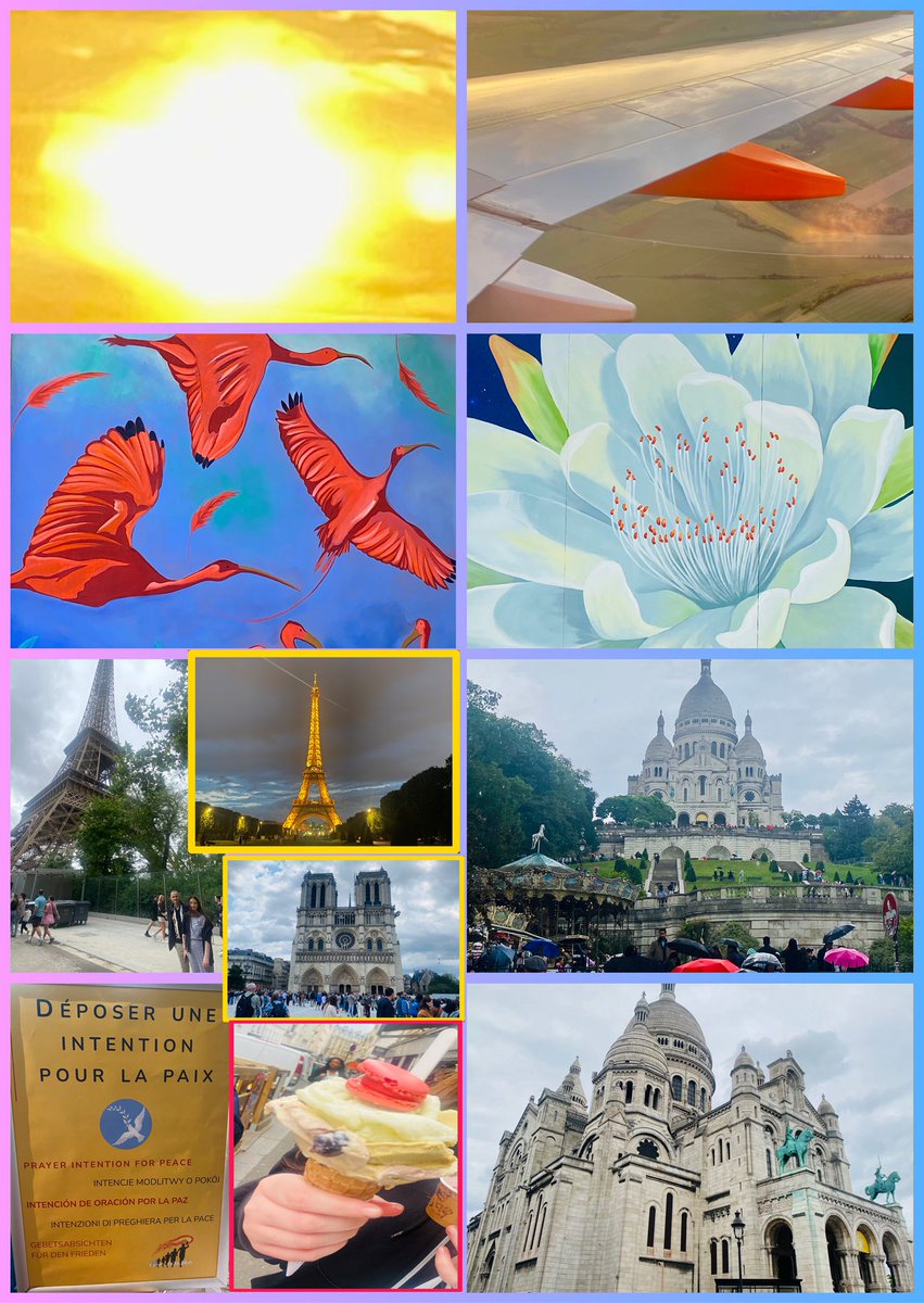 JudeMckerrecher's tweet image. #Tinymomentsofjoy🫶this weekend with Garrie &amp;amp; Grace in Paris - huge kindnessin a café where Garrie was given a little sparkling cake on his Birthday🤲; spiritual places; street art; walks by the Seine; sparkling Eiffel Tower; memories of my mum❤️who loved macarons#grateful 🪷🙏