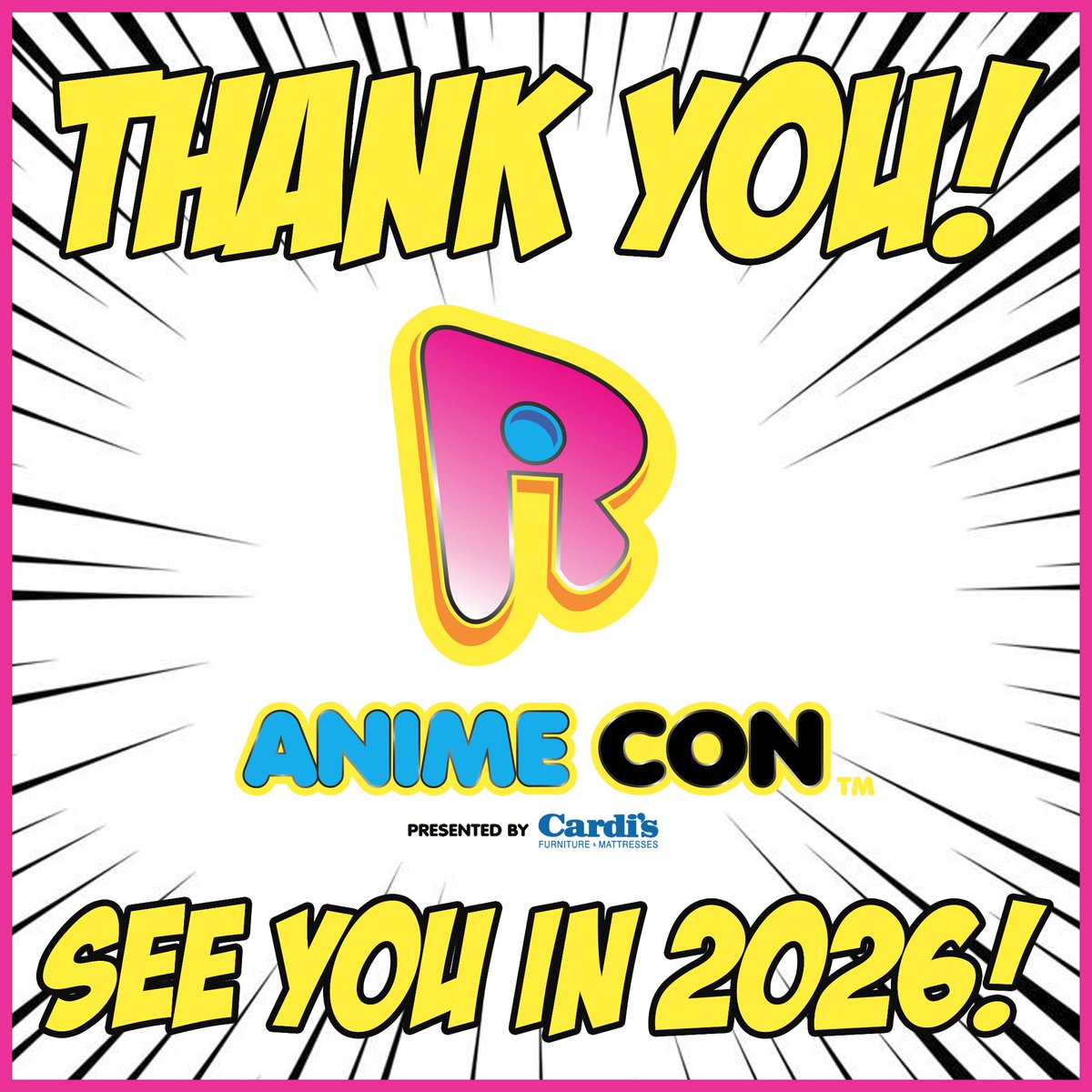 Wow! What a weekend! Thank you all for coming! We hope you had an amazing time at #RIAC2025! Special thanks to all our guests, vendors, artists, staff, volunteers, sponsors, and the venue staff! Everyone's efforts contributed to an amazing weekend! RI Anime Con returns June 6 &amp;