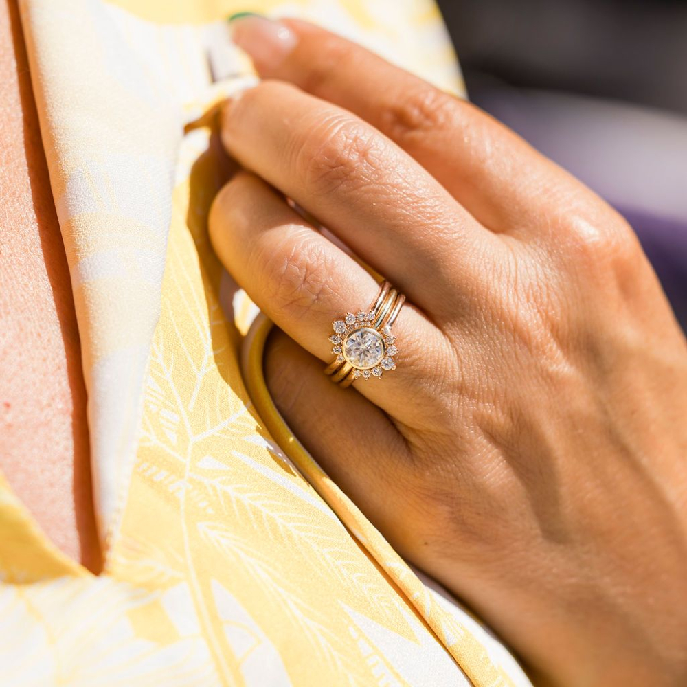 mtysondesigns's tweet image. If you could describe the custom design process with us in one word...🌟

What would it be?! Tell us below!👇🏻✨💍

#custommadering #customringdesign #customengagementring #uniqueengagementring #diamondengagementring #naturaldiamond #labdiamond #bezelsetengagementring…