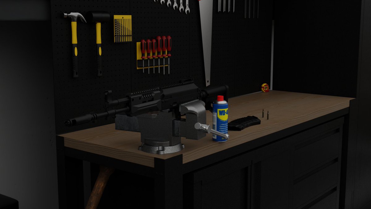 ToW Corp gunsmiths are hard at work. AK-12 units are mid assembly tools flying, torque specs ignored, WD-40 flowing like wine. Somewhere, an AK fanboy just spontaneously smiled and doesn’t know why. 🔧😂 #ArmaReforger #ToWCorp #AK12 #ReforgerModding #ArmaModding