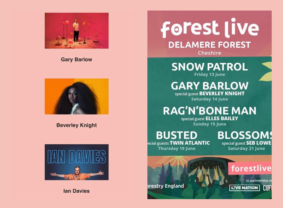 Warming up for Gary Barlow and Beverly Knight Saturday 14th June 2025 <a href="/GaryBarlow/">Gary Barlow</a> <a href="/Beverleyknight/">Beverley Knight💙</a>