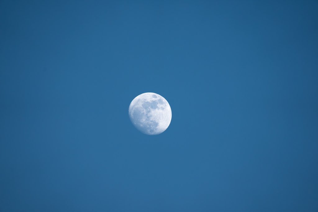 sysarcs's tweet photo. Daylight Moon 🌔 https://t.co/iyvCYELnsn