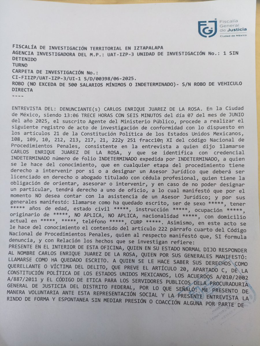 halohuesos's tweet photo. Me robaron mi moto el 4 de junio y siguen sin poder ver las videos del C5 para ver dónde terminó, aparte 4 entrevistas para que se saltarán datos importante 😮‍💨
@Alc_Iztapalapa @FiscaliaCDMX @C5_CDMX @ALEIDAALAVEZ @SSC_CDMX @UCS_GCDMX #DenunciaCiudadana #CDMX #AlcaldíaIztapalapa https://t.co/zZq9hga65L
