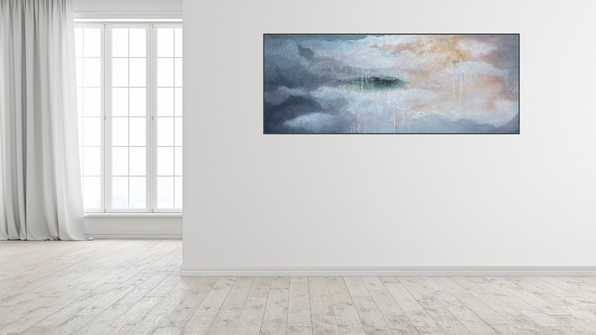 amyspingola's tweet photo. UNTITLED MOUNTAINSCAPE • Oil Paint, Gold Leaf on Gallery Canvas • 40“ x 16” x 1.5” • Now Available for purchase in my online shop: https://t.co/NvfdHggEZ9 https://t.co/t1tmT2DuSQ